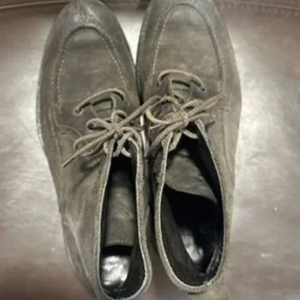 To Boot New York Adam Derrick Men’s Sz 8 Suede Leather Boots Charcoal Brown - Picture 2 of 11